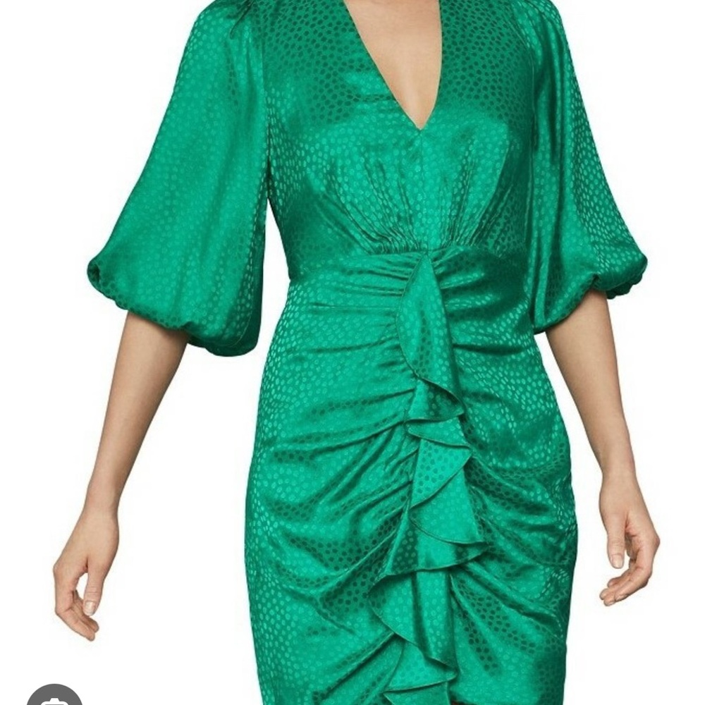 BCBGMaxAzria Teal Long Sleeve Dress